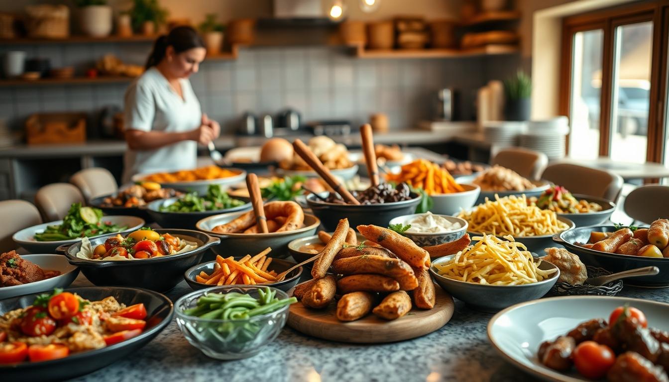 Home cook preparing ingredients in the kitchen